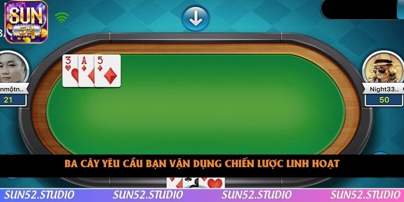 Ba cây yêu cầu bạn vận dụng chiến lược linh hoạt
