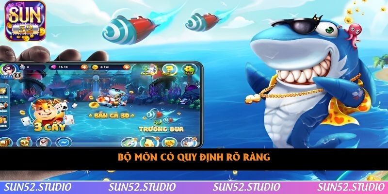 Bộ môn có quy định rõ ràng